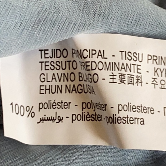 NWT. Zara Blue Combined Tulle Semi-Transparent Top. Size S. - Picture 8 of 9